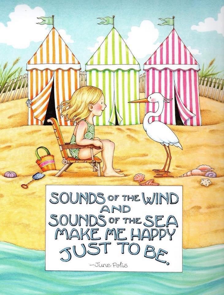 Thinking sun sand and waves