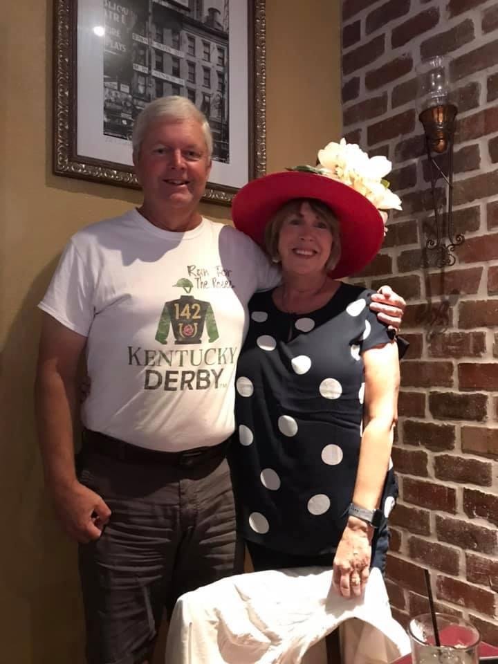 Kentucky Derby party with the neighborhood group.