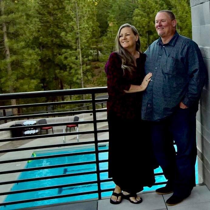 Great pic of Dar and I at the grand opening of Altitude Rec-Center at Nakoma Resort yesterday afternoon.