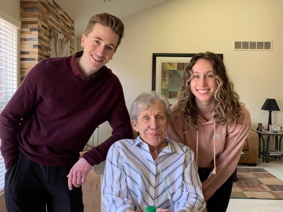 Early birthday with my two oldest grandchildren