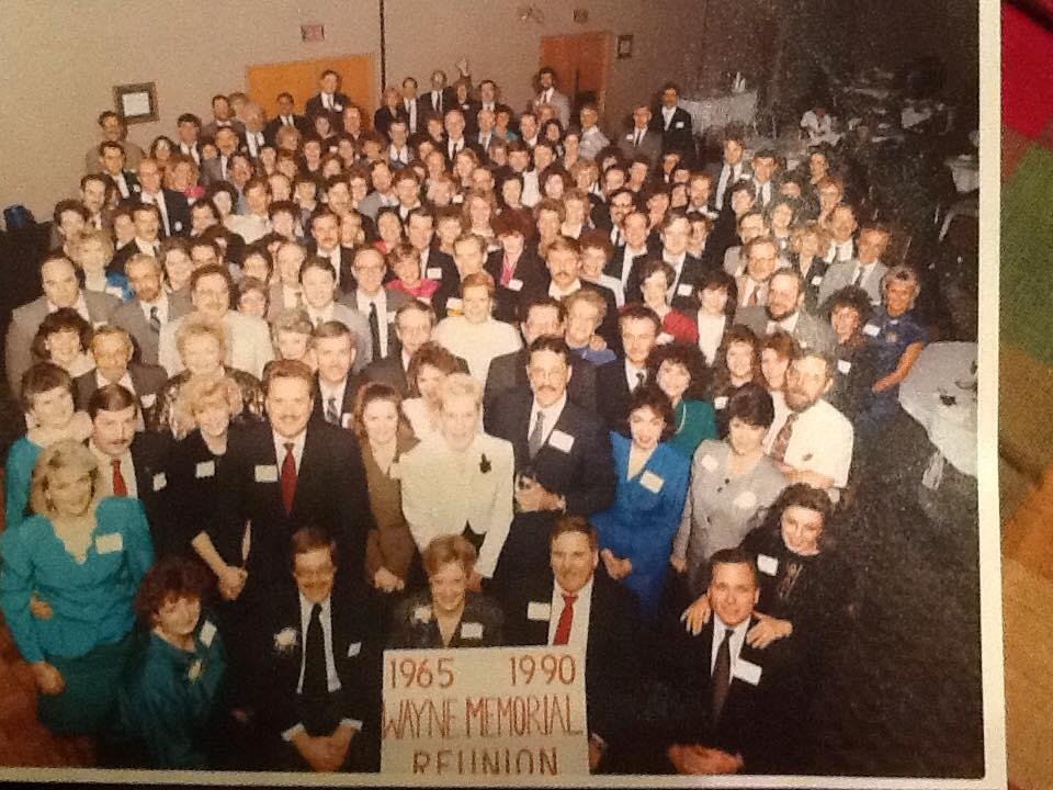 25th reunion WMHS 1965 a lot of faces in a small pic.