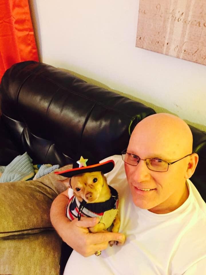 Scooby is ready for his new home in Texas tomorrow.