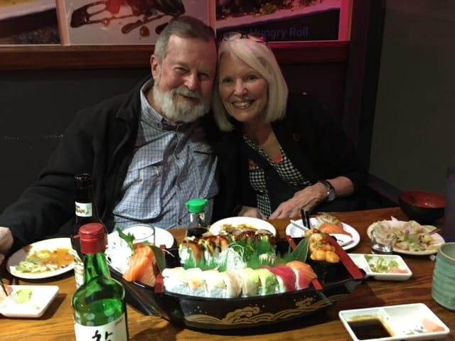 Sushi at Haru Sushi in Rancho Mirage. Fun time.