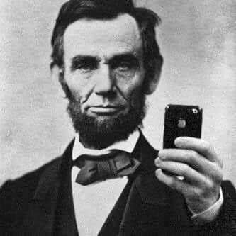 The first presidential selfie.