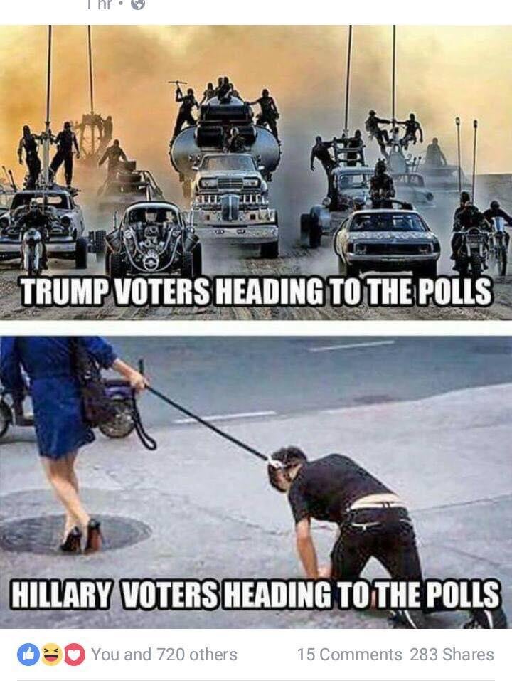 Voters heading to vote ...