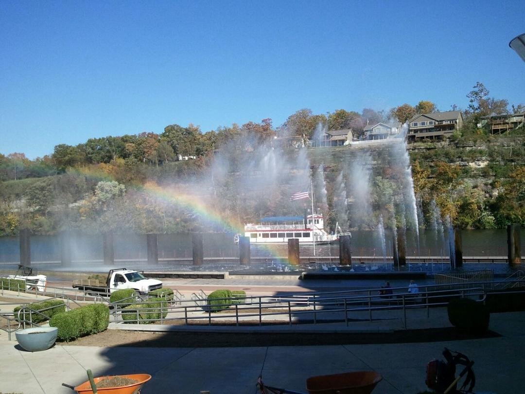 Branson, last week.  I should have taken a video - this was a really good water, fire and music show.