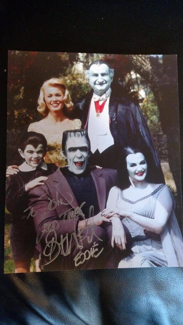 Autographed picture to me from "Eddie Munster".
