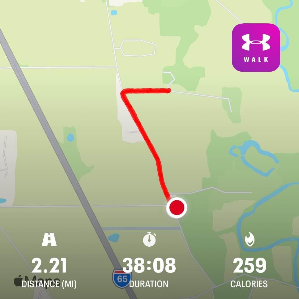 Day 3. Second day using map my walk.