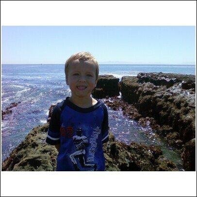 Nicholas down at the tide pools