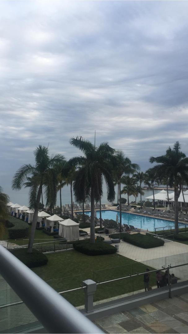 Morning view from our balcony