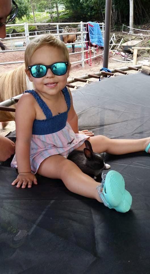 My granddaughter, Kathleen. She really was born and is growing up in Hawaii.