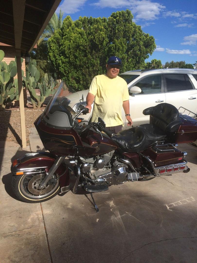 Joe Verdugo and his new toy.