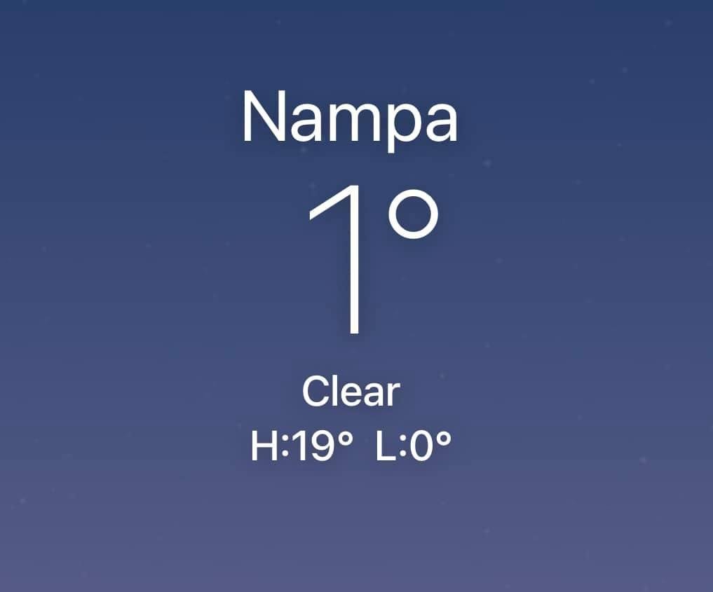Baby it’s COLD outside!