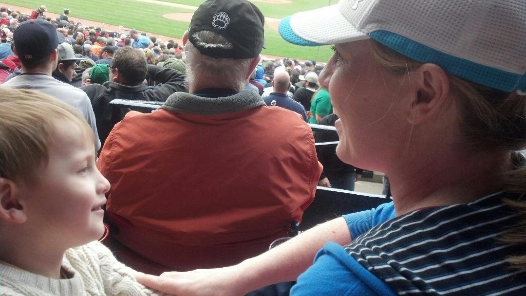 At the game