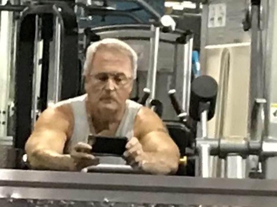 My favorite time at the gym. New Years resolution people are gone and just a few of us old farts left