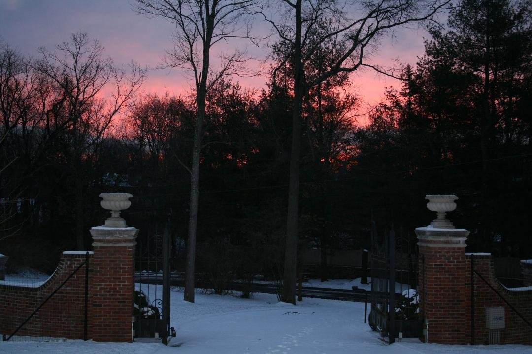Sunrise this a.m. "Red sky at morn, sailors take warn."