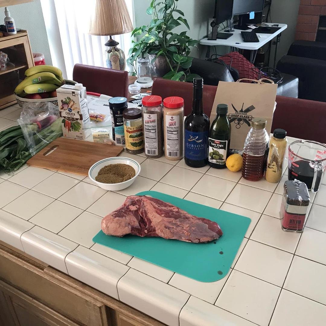 Getting ready for the Traeger Tri-tip Shop Class!