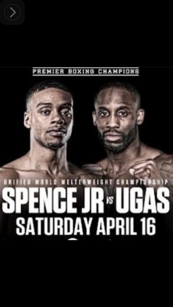 Watching the fight Spence jr vs Ugas