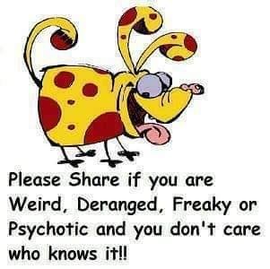 And proud of it! Ha ha!
