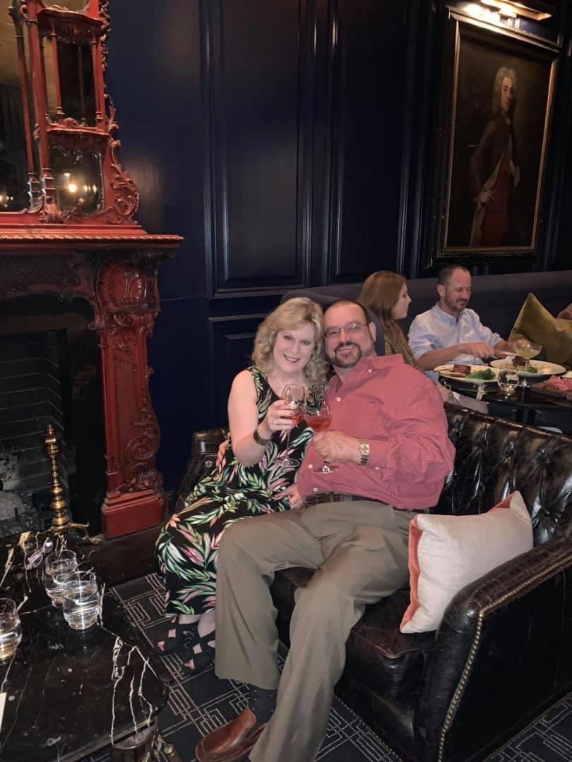 Happy Anniversary to the love of my life!! Arrived at The Adolphus yesterday for an anniversary vaca in our hometown! Aquarium today, just got surprise champagne and chocolate covered strawberries delivered to our room💕, t