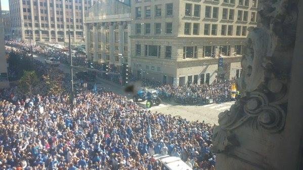 What a turnout for the Royals parade....