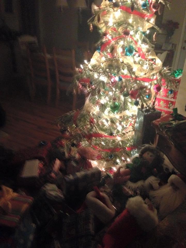 All quiet...waiting for Santa!