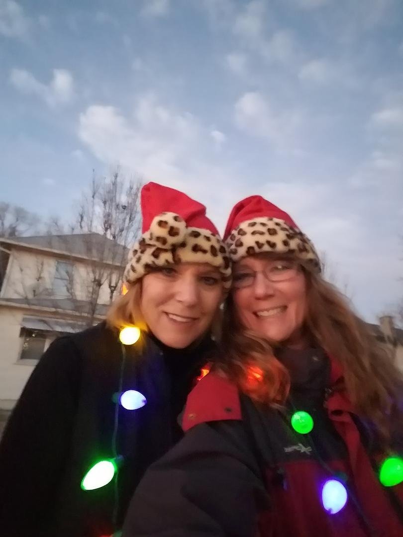 Parade of Lights in Fruita with my bestie, Gretchen Smith Blackwelder