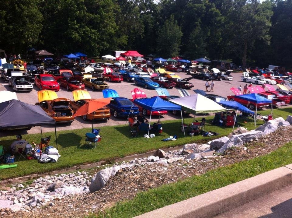 At the Pontiac car show in Pigeon Forge , Tenn. with David and Kevin Ring .!