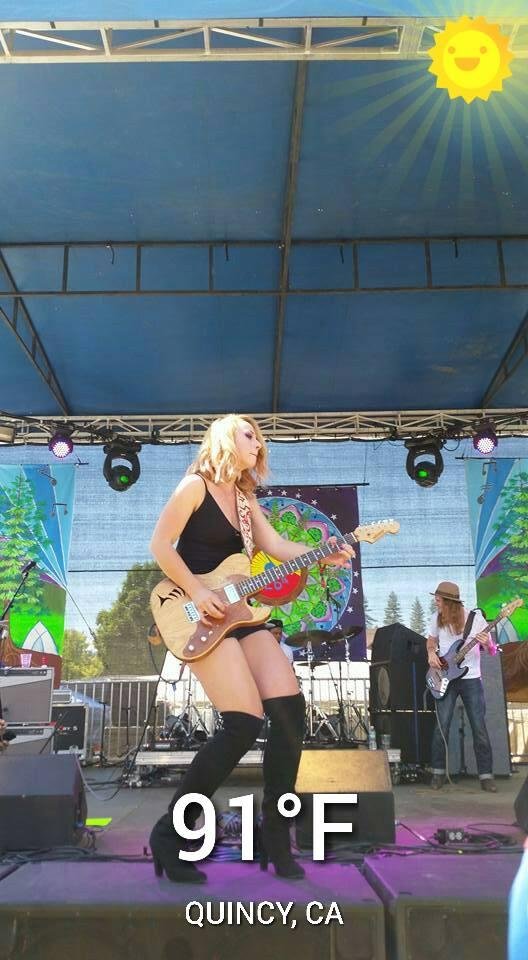 Front & center for Samantha Fish. No zoom needed.  Awesome first set!