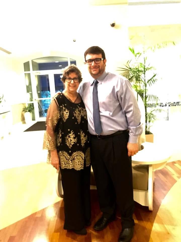 That's me with Adam at Riley's Bat Mitzvah in Sarasota!