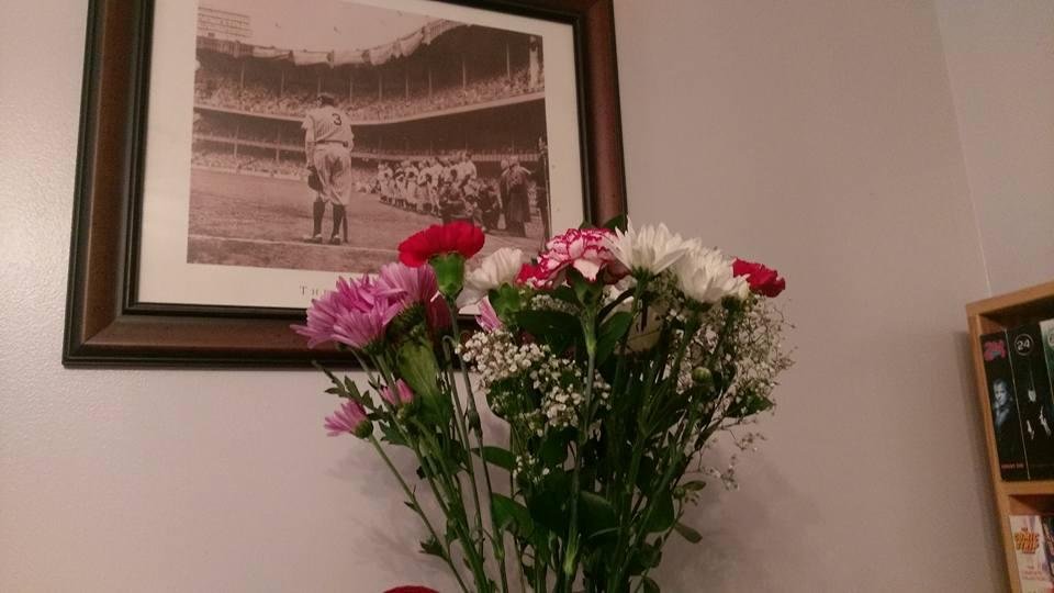 Thanks Scott for supper and flowers