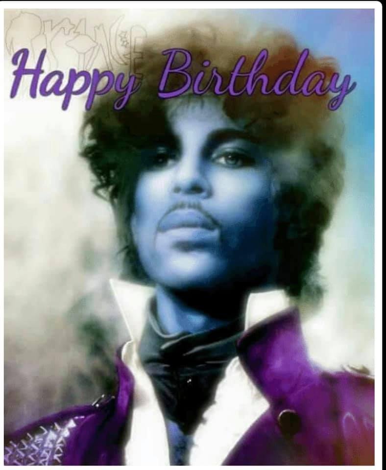 Happy heavenly birthday Prince 💜💜💜