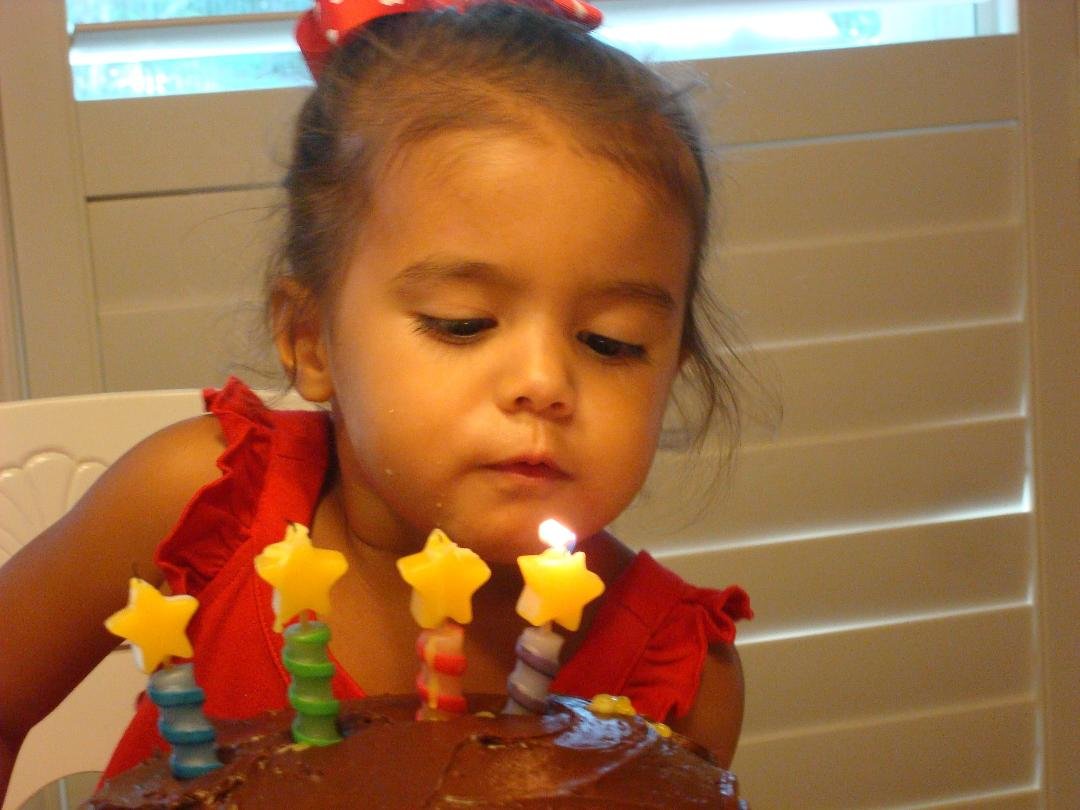 Maggie turns 3 with an extra candle to grow on