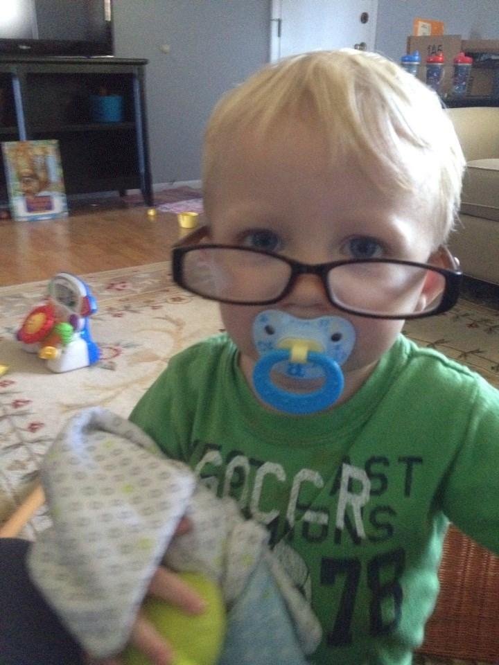 Reading books to nanny.