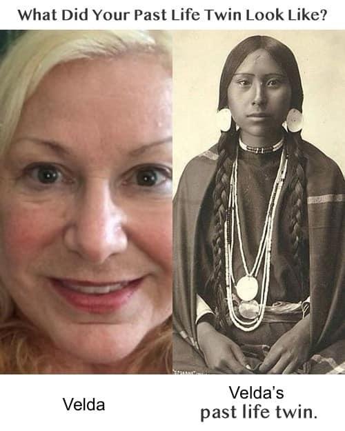 Loretta and Maria, you can imagine my surprise when the system pulled this past life twin for me. How appropriate! Love it.