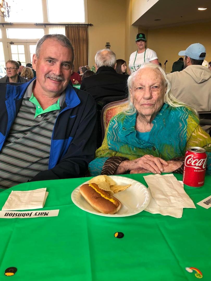 Mom, Terry, and I at St. Patrick’s Day celebration. We had a good time and enjoyed the music!