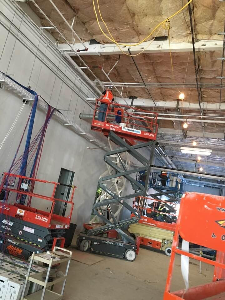 Have 49 man lifts on a 35,000 sf finish out with leave outs in the floor for columns, for some days need a traffic officer just to get everyone where they need to work without crashing