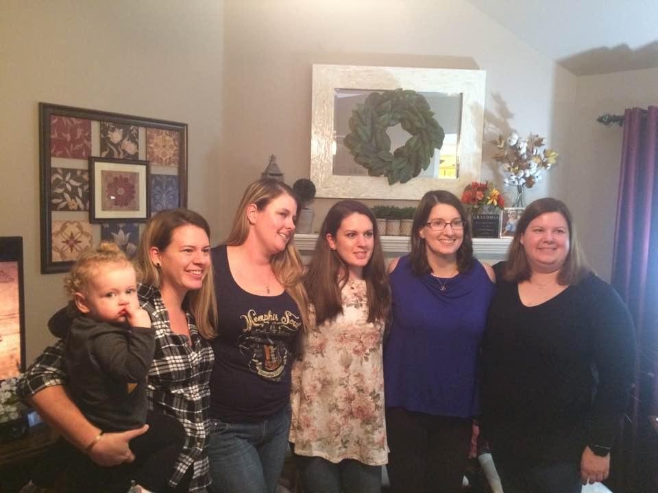 My nieces and daughter at wake following my mother’s funeral