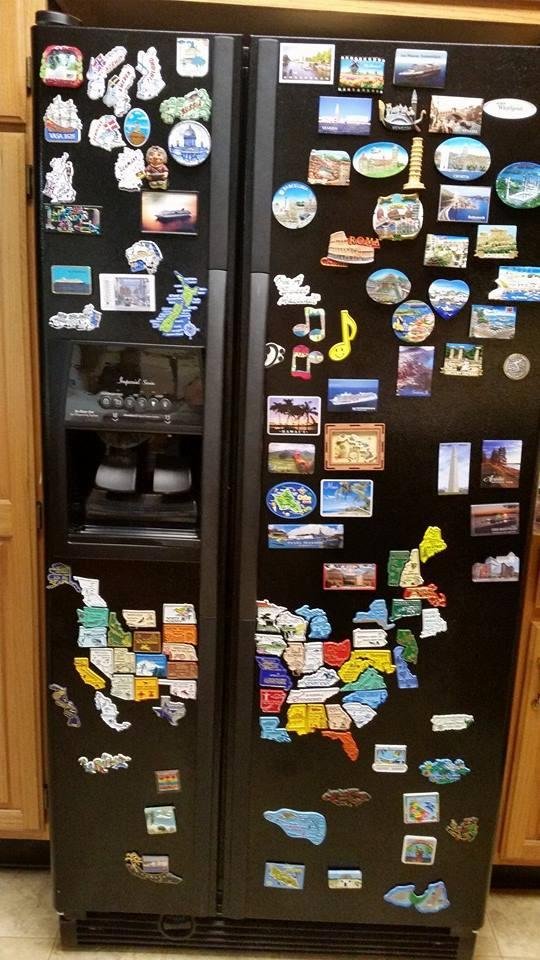 There are all 50 states along with our other world travels.