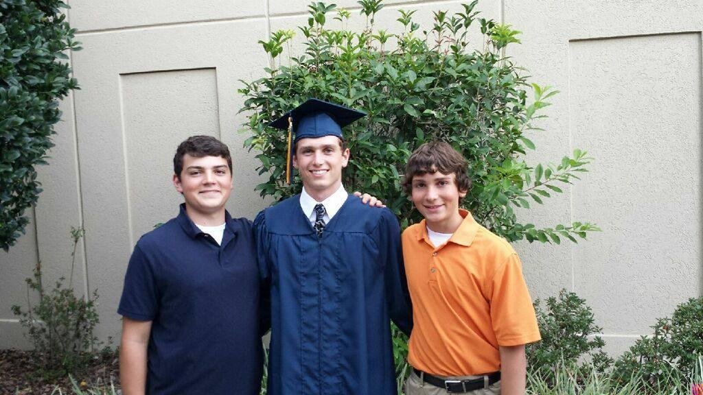 My handsome guys. Kyle graduates from Trinity Prep today. Then on to FSU