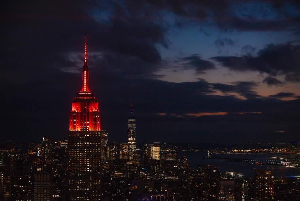 New York celebrates Perseverance landing on Mars !