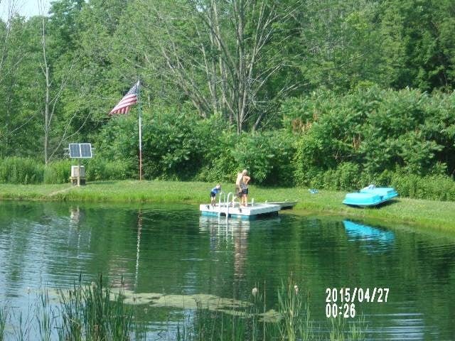 Fun day at the cabin-fishing was good then swimming--great food--shelly&brian--catie with jake and joey robbie and me. I got out the four wheeler-the kids loved it.--Our forth of july picnic--as always a special treat app
