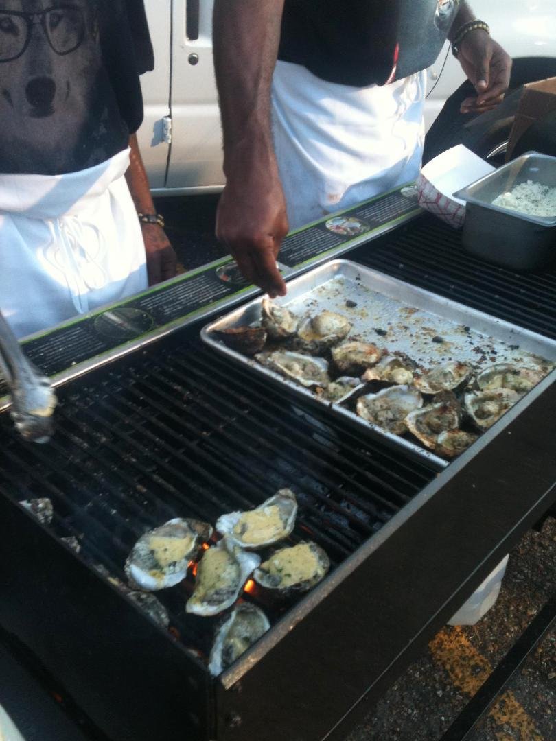 Saints tailgate