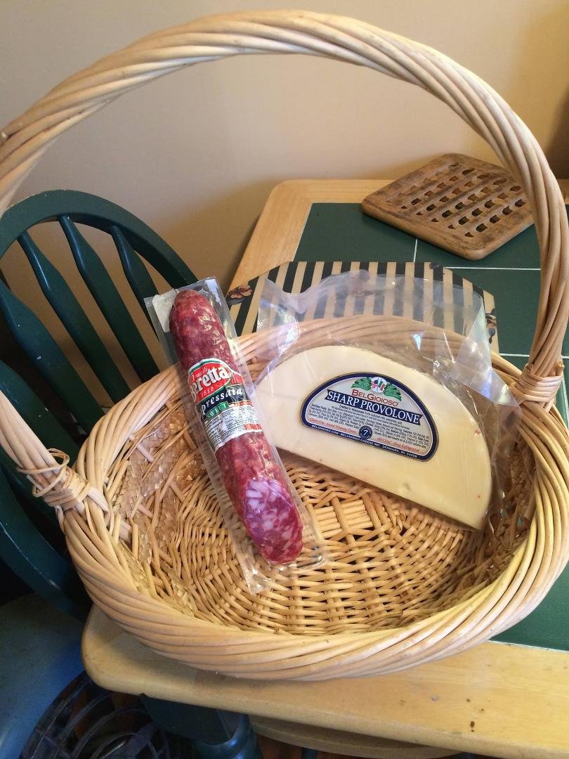 Biagio's Easter basket as he requested. Thanks Easter Bunny!