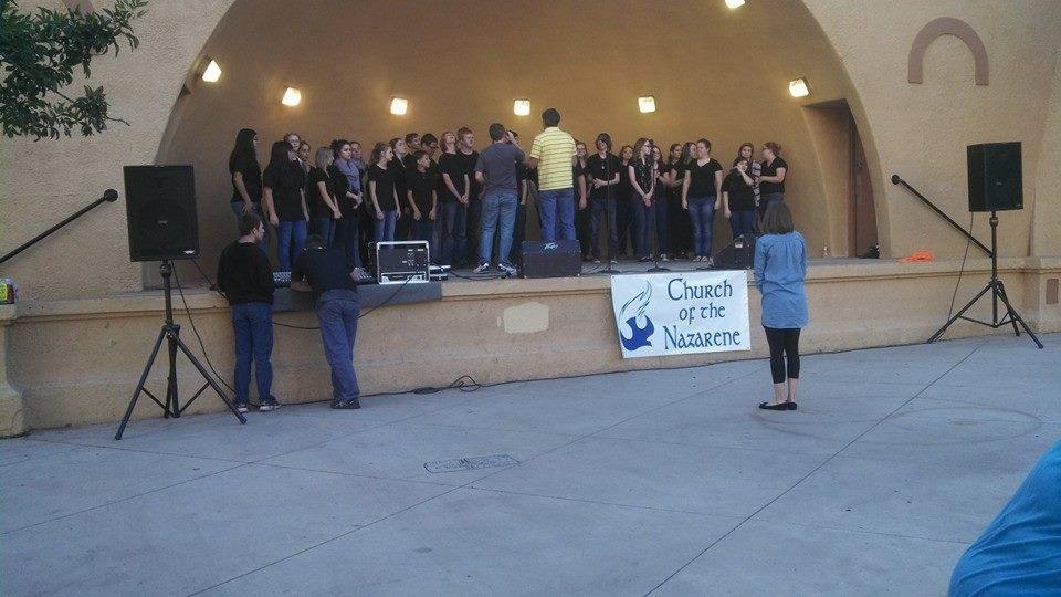 Nazarene Impact team at old Bisbee city park