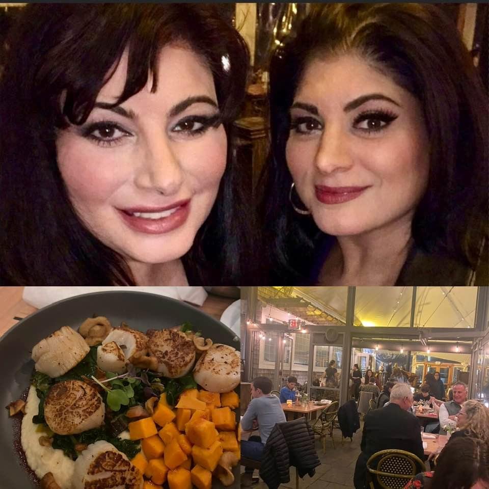 Dinner tonight with my sister  Thomasina M. D'Arezzo at Matunuck Oyster Bar. As Dylan would say “Delicious good”