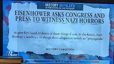 General Ike made people look at the horrors of the Nazis. They should make those rioting students look at the videos of the decapitated, burned and bullet ridden bodies of the men, women and children Hamas slaughtered.