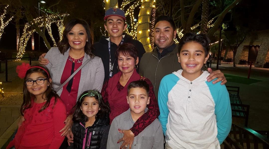 Christmas Eve with our grandkids Mitch, Hayden,ava,Cruz, and aysia