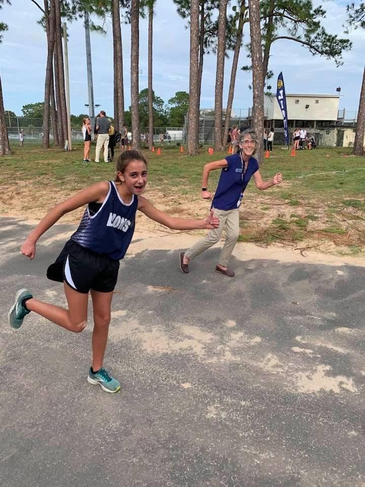 Abby ran a good race. Go Lions!!