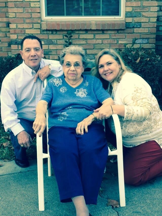 Celebrating my Mom's 90th birthday with my family